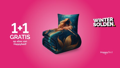 een beddengoed met zeemeerminontwerp erop