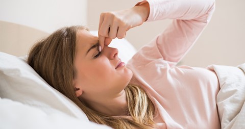 Hoofdpijn als gevolg van slaapverlamming
