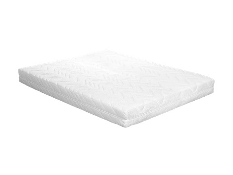 een witte matras op een witte achtergrond