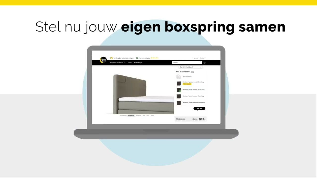 Stel je eigen boxspring samen | Beter Bed