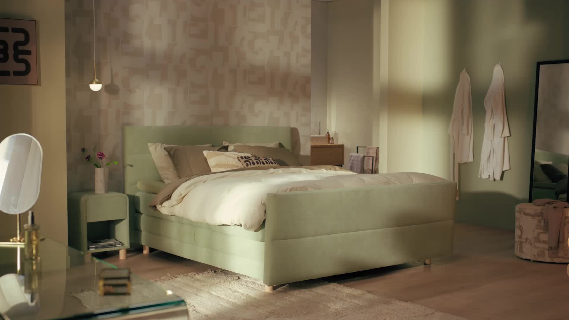 B Bright boxspring Mica