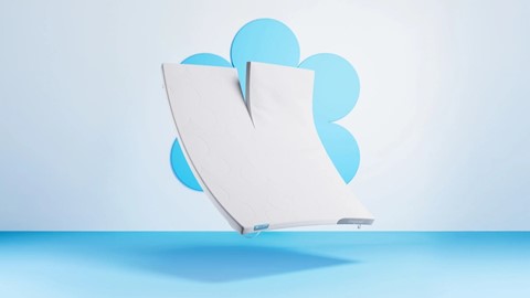 Een wit matras in de lucht