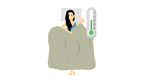 Illustratie dekbedden voor wie het niet snel te warm of koud heeft in bed