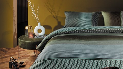 Blauwe sprei