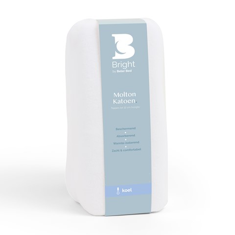 een wit voorwerp met een blauw label