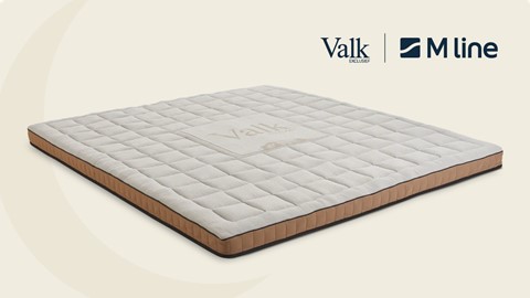 Een matras met een logo