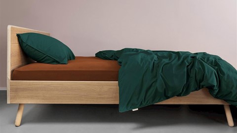 Beddinghouse hoeslaken terra op bed