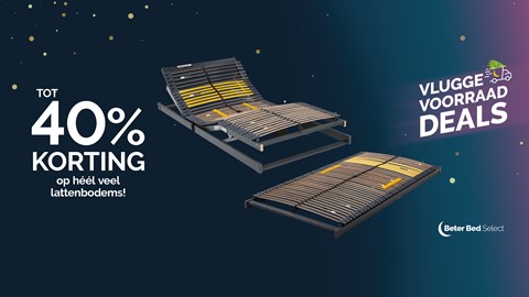 Twee matrassen met metalen latten