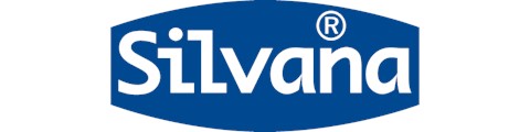 Een blauw-wit logo